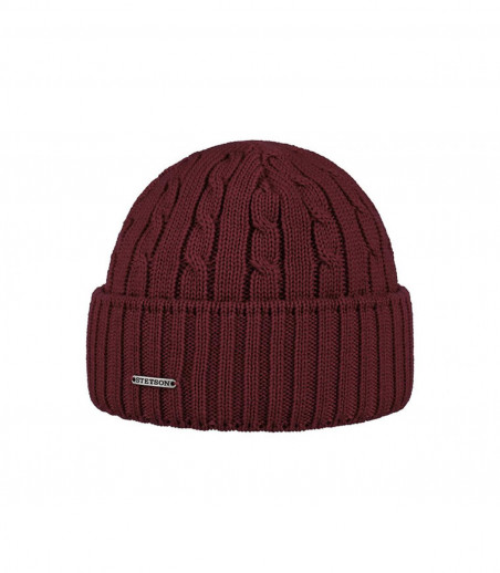 Beanie Wool burgundy Stetson Beanie Wool burgundy Stetson